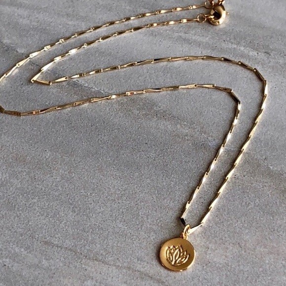 Estrella & Luna Jewelry - Last 1! 🌟Lotus Dainty Gold Necklace